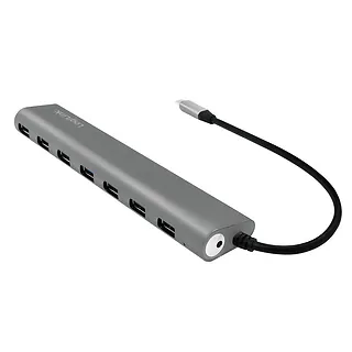 LogiLink Hub USB-C 3.1 7-portów aluminiowa obudowa