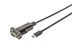 Digitus Kabel Adapter USB 2.0 HighSpeed Typ USB C/RS232 M/Ż czarny 1m