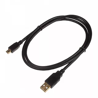 Digitus Kabel połączeniowy USB 2.0 HighSpeed Canon Typ USB A/miniUSB B (5pin) M/M czarny 1m