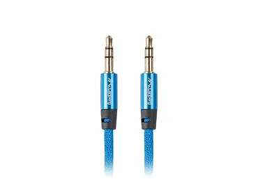 LANBERG Kabel Premium Minijack - Minijack M/M 3.5mm 2m niebieski