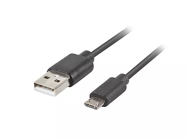 LANBERG Kabel USB micro BM - AM 2.0 1m czarny QC 3.0