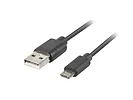 LANBERG Kabel USB micro BM - AM 2.0 3m czarny QC 3.0