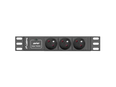 LANBERG Listwa zasilająca Rack PDU 10 1U 3x PL 2m 10A czarna C14