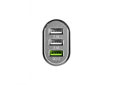 Ładowarka samochodowa USB UNIWERSALNA SZYBKA 3 GNIAZDA (Quick Charge 3.0 + 2x USB)