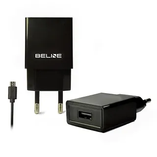 Elmak Ładowarka sieciowa USB + microUSB 1A czarna