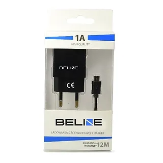 Elmak Ładowarka sieciowa USB + microUSB 1A czarna