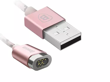 Kabel Magnetyczny USB Baseus Insnap 1m różowy Bez Adaptera