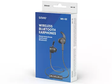 Bezprzewodowe słuchawki Bluetooth SAVIO WE-02