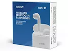 Słuchawki Bezprzewodowe Bluetooth 5.0 Savio TWS-01 dioda LED Białe