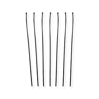 Qoltec Opaski zaciskowe 4.8x400mm, nylon UV, 100szt., czarne