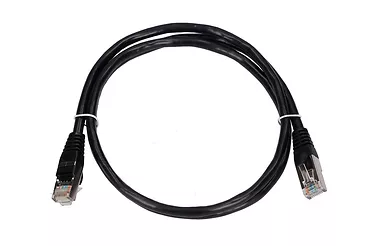 Manta Kabel sieciowy LAN Patchcord CAT.5E FTP 1m foliowana skręcona para, miedziany