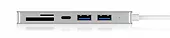 IcyBox HUB USB 3.0 typu C z 3 portami USB i czytnikiem  kart pamięci IB-HUB1413-CR