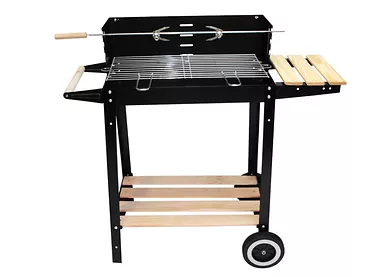 Grill ogrodowy na kółkach Q43J z rożnem