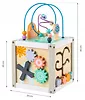 Drewniany sorter kostka edukacyjna +klocki Ecotoys