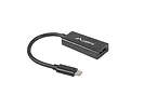 LANBERG Adapter USB CM - Displayport F 15cm czarny
