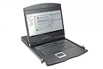 Digitus Konsola 19 LCD z touchpad KVM 8 portów 1U komplet kabli (8xDS-19231) klawiatura US