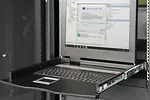 Digitus Konsola 19 LCD z touchpad KVM 8 portów 1U komplet kabli (8xDS-19231) klawiatura US