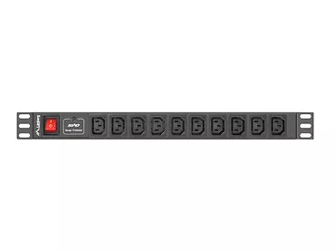 LANBERG Listwa zasilająca Rack PDU 1U 10x IEC C13 2m 10A czarna