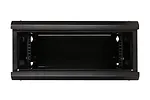 Qnap Szafka wisząca rack 4U 600x450 czarna szklane drzwi