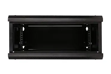 Qnap Szafka wisząca rack 4U 600x450 czarna szklane drzwi