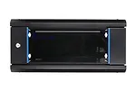 Qnap Szafka wisząca rack 4U 600x450 czarna szklane drzwi