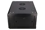 Qnap Szafka wisząca rack 4U 600x450 czarna szklane drzwi