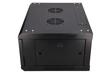 Qnap Szafka wisząca rack 4U 600x450 czarna szklane drzwi
