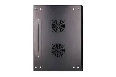 Qnap Szafka wisząca rack 4U 600x450 czarna szklane drzwi