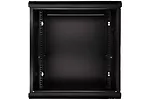 Qnap Szafka wisząca rack 12U 600x450 czarna szklane drzwi