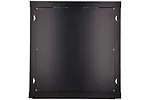 Qnap Szafka wisząca rack 12U 600x450 czarna szklane drzwi