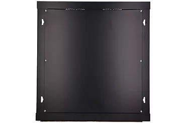 Qnap Szafka wisząca rack 12U 600x450 czarna szklane drzwi