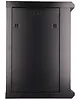 Qnap Szafka wisząca rack 12U 600x450 czarna szklane drzwi
