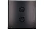 Qnap Szafka wisząca rack 12U 600x450 czarna szklane drzwi