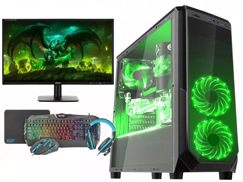Zestaw Komputerowy Składa Się Z Komputera I Monitora Zestaw Komputerowy Apollo HERO Intel i5-9400F/RTX2060 Super 8 GB/16GB