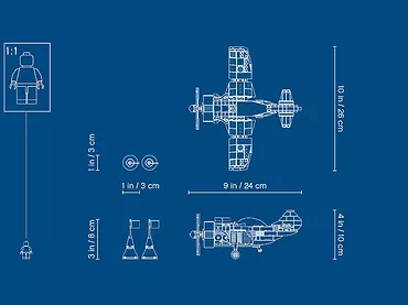 Lego Creator 3w1 Samolot wyścigowy