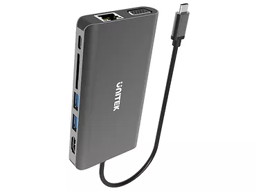 Unitek HUB 8w1 USB3.1 Typ-C z Power Delivery 100W