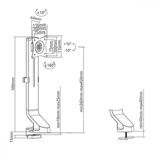 Maclean Uchwyt Monitora 17-32 8 kg MC-853