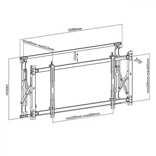 Maclean Uchwyt do TV 55-60 Digital Signage MC-846