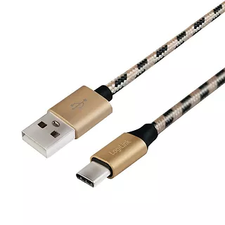 LogiLink Kabel USB 2.0 A męski do USB-C męski, dł. 1m