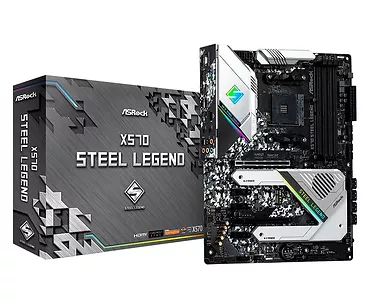 ASRock Płyta główna X570 Steel Legend AM4 4DDR4 HDMI/DP M.2 ATX