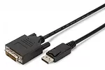 ASSMANN Kabel DisplayPort z zatrzaskiem 1080p 60Hz FHD Typ DP/DVI-D (24+1) M/M 3m