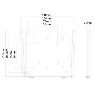 Uchwyt do monitora LFD FPMA-W25BLACK czarny