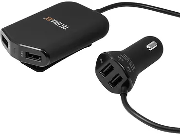 Technaxx rodzinna ładowarka samochodowa 4× USB (max. 2,4 A) TE14