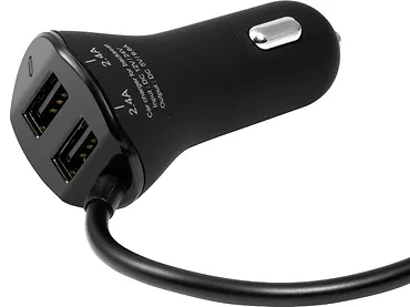 Technaxx rodzinna ładowarka samochodowa 4× USB (max. 2,4 A) TE14