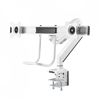 Uchwyt biurkowy NM-D775DXWHITE na dwa monitory