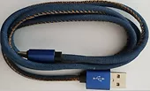 Gembird Kabel USB 2.0 Type C premium jeans 1 m