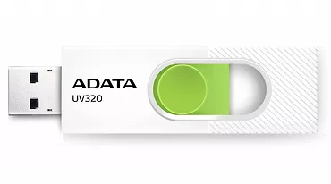 Adata Pendrive UV320 64GB USB 3.2 Gen1 Biało-zielony