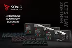 Elmak Klawiatura mechaniczna gamingowa Savio Tempest RX Outemu RED, LED czerwony, NKRO, Anty-ghosting