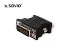 Elmak Adapter DVI-I (M) do VGA 15 pin (F) Savio CL-25 wielopak 10 szt.