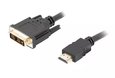 LANBERG Kabel HDMI(M)-DVI-D(M) CA-HDDV-10CC-0005-BK 0.5 M czarny